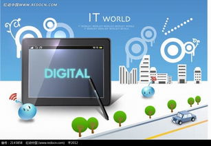 免費下載電子產品卡通矢量插畫素材 紅動網手繪板主題資源推薦